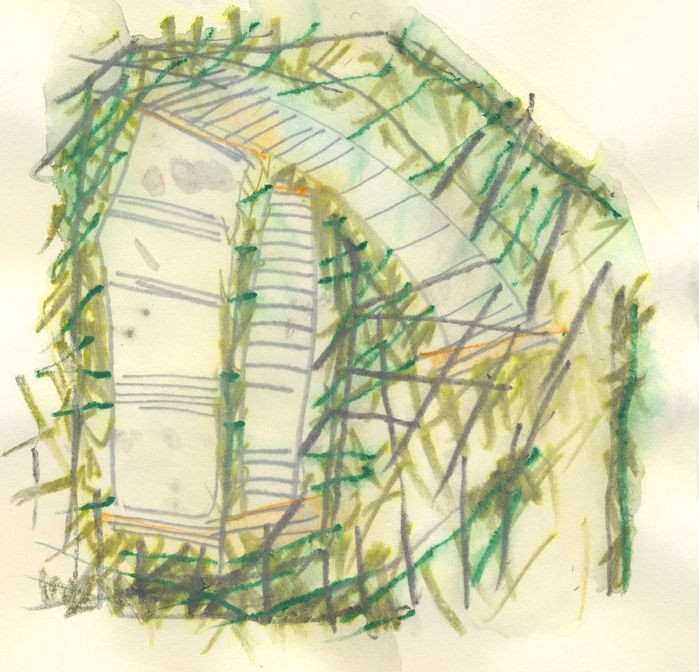 Random work from LOUKIE HOOS | 08drawings_constructions&objects | garden - construct